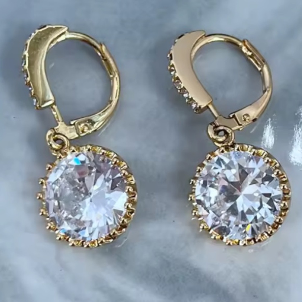 KATE SPADE NEW YORK ♠️ CRYSTAL DROP EARRINGS - Picture 2 of 11